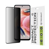 Folie pentru Xiaomi Redmi Note 12 4G / 12 5G / Poco X5 - Techsuit 111D Privacy Full&nbsp;Glue - Black
