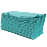 Prosoape Pliate Verzi, 1 Strat, Reciclate, 200 Bucăți/Pachet, V-Fold, 23x11cm, Aria