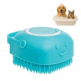 Perie de baie cu recipient pentru sampon, turcoaz, pentru animale de companie, CMCLASS