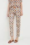 La Petite Fran&ccedil;aise pantaloni PACTE femei, drept, medium waist