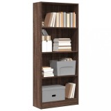 Bibliotecă, stejar maro, 60x24x143 cm, lemn prelucrat
