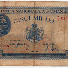 Bancnotă 5000 lei - Republica Socialistă România, 1944