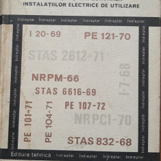 REGLEMENTARI PRIVIND PROIECTAREA EXECUTIA SI EXPLOATAREA INST. ELECTRICE