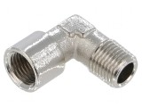 Fiting filetat din brass nichelat pentru accesorii, max. 10bar