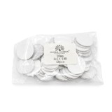 Set de 8 unități: Fișe adezive de schimb pentru discuri de pedichiură, 20 mm, #180, 50 bucăți, gri