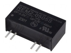 Convertor DC/DC 2W 5V 400mA SIP8 REM2-0505S