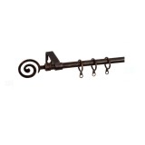 Galerie Perdele Extensibila Metalica Bronz Spirala 60 cm -120 cm