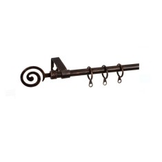 Galerie Perdele Extensibila Metalica Bronz Spirala 60 cm -120 cm