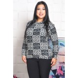 Bluza Eleganta Geometric Duo - 44Marimea
