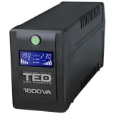 UPS TED Line Interactive 1600VA/900W, display LCD, 4 x Schuko, Ted Electric
