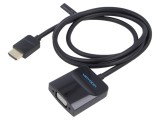Convertor HDMI la VGA 1m negru - ABS