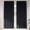 vidaXL Draperii opace cu bandă superioară, 2 buc., negru, catifea