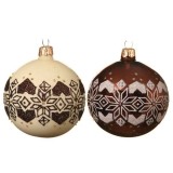 Cumpara ieftin Glob decorativ - Deco Bauble Graphic - mai multe culori | Kaemingk