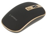 Mouse optic wireless USB A negru/auriu 4 butoane 10m, Gembird