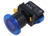 Comutator cu LED 22mm POZ.I STAB: 1 NO