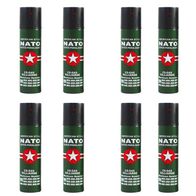 Set 8 sprayuri autoaparare NATO, propulsie jet, 60 ml foto