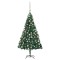 Brad Craciun pre-iluminat cu set globuri, verde, 120 cm, PVC