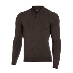 Pulover bărbați slim maro PL017