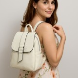 Rucsac de damă cu design minimalist - Piele ecologică, Design modern elegant cu multiple compartimente, 22x26x15 cm