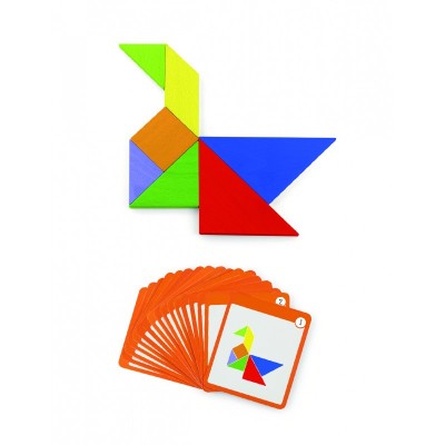 Joc Tangram magnetic cu 35 piese, Viga foto