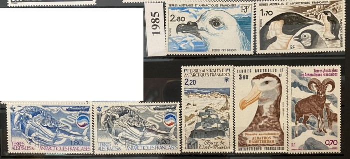 Teritoriul Sudic si Antarctic Francez (TAAF) 1985, An complet, serii MNH, Michel 196-207