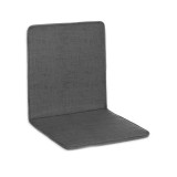 Perna pentru scaun, 43x87 cm, cu spatar, Gri, Bumbac/Poliester, ATU-081033, Oem