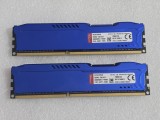 Kit Memorie RAM Desktop Kingston HyperX Fury Blue 8GB (2x4GB) DDR3 1600MHz CL10 1.5V (HX316C10FK2/8)