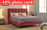 Pat Belmonde 160x200 cm Tapitat Catifea Burgundy Somiera Inclusa (cod ML 2304-11)
