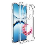 Husa antisoc pentru oppo find x8 pro, airbag, pink wreath 1, clear
