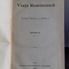 VIATA ROMANEASCA - REVISTA LITERARA SI STIINTIFICA, ANUL XI, 1916. NR. 1,2 SI 3