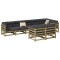 vidaXL Set canapea de grădină, 8 piese, lemn de pin tratat 3299507