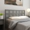 vidaXL Tăblie de pat, gri, 145,5x4x100 cm, lemn masiv de pin 817892