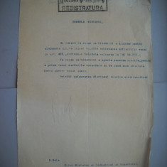 HOPCT DOCUMENT VECHI 335 MINISTERUL INDUSTRIEI COMERT EXTERIOR /BUCURESTI 1936