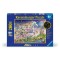 Ravensburger - Puzzle Star Line Unicorn si fluturi care lumineaza in intuneric