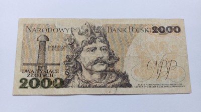 Polonia- 2000 zloti zlotych 1979 foto