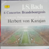 Disc vinil, LP. J.S. Bach: 6 Brandenburg Concertos. SET 2 DISCURI VINIL-J.S. Bach, Berlin Philharmonic Orchestra, Clasica