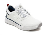 Pantofi sport SKECHERS albi, CROWDER, din material textil