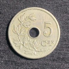 Moneda 5 centimen 1904 Belgia