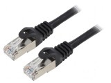 Cablul Patch F/UTP 6 litat CCA PVC negru 10m 26AWG, Lanberg
