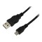CABLU alimentare si date LOGILINK, pt. smartphone, USB 2.0 (T) la Micro-USB 2.0 (T), 0.6m, negru, &quot;CU0057&quot; (timbru verde 0.08 lei)