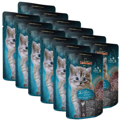Pliculeț pentru pisicuți Leonardo Kitten, 12 x 85 g foto