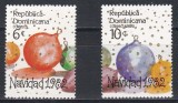 Dominicană 1982 - Crăciun, Serie + PA, MNH