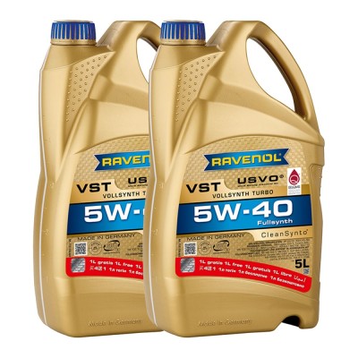 Pachet 10 litri Ulei Ravenol VST USVO 5W40 (8+2 gratis) foto