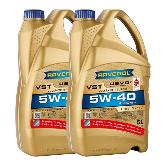 Pachet 10 litri Ulei Ravenol VST USVO 5W40 (8+2 gratis)