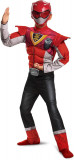 Costum Power Ranger Dguise albastru, salopetă și mască cu caracter mușchi pentru, Oem