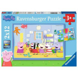 PUZZLE PEPPA PIG, 2x12 PIESE, Ravensburger