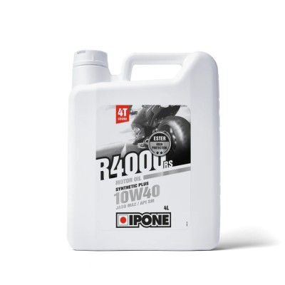 MBS Ulei moto 4T Ipone R4000 RS 10W40 Sintetic Plus ESTER - JASO MA2 - API SM, 4L, Cod Produs: 800030IP foto