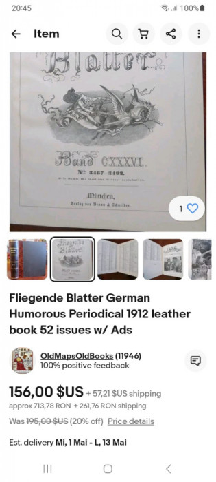 Colectie vintage de reviste umoristice germane Fliegende Blatter 2