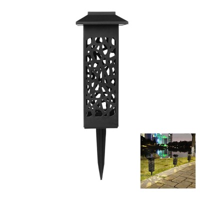 Lamp&amp;Auml; solar&amp;Auml; led pentru gr&amp;Auml;din&amp;Auml;, design felinar cu acoperi&amp;Egrave;, iluminare alb cald, ip65, 600mah, 30.2 cm foto