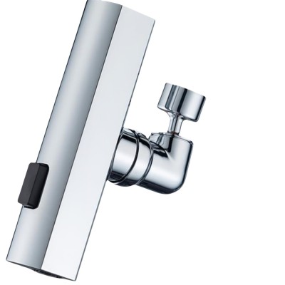 Extensie robinet rotativ universal, cupru, 360 grade, argintiu foto